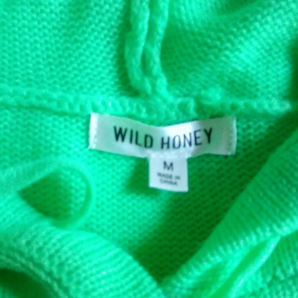 Wild Honey Distressed Hooded Sweater Size M - Picture 3 of 8